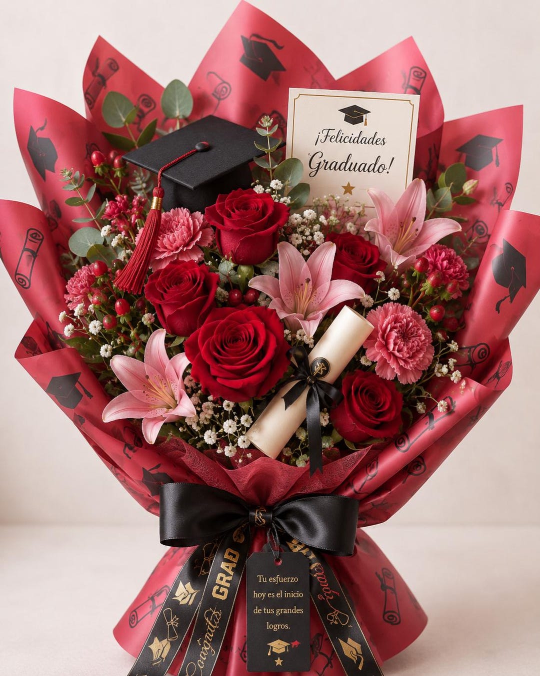 Graduation Bouquet Wrap Set – 20 Sheets + 4 Yards Ribbon - Etsy