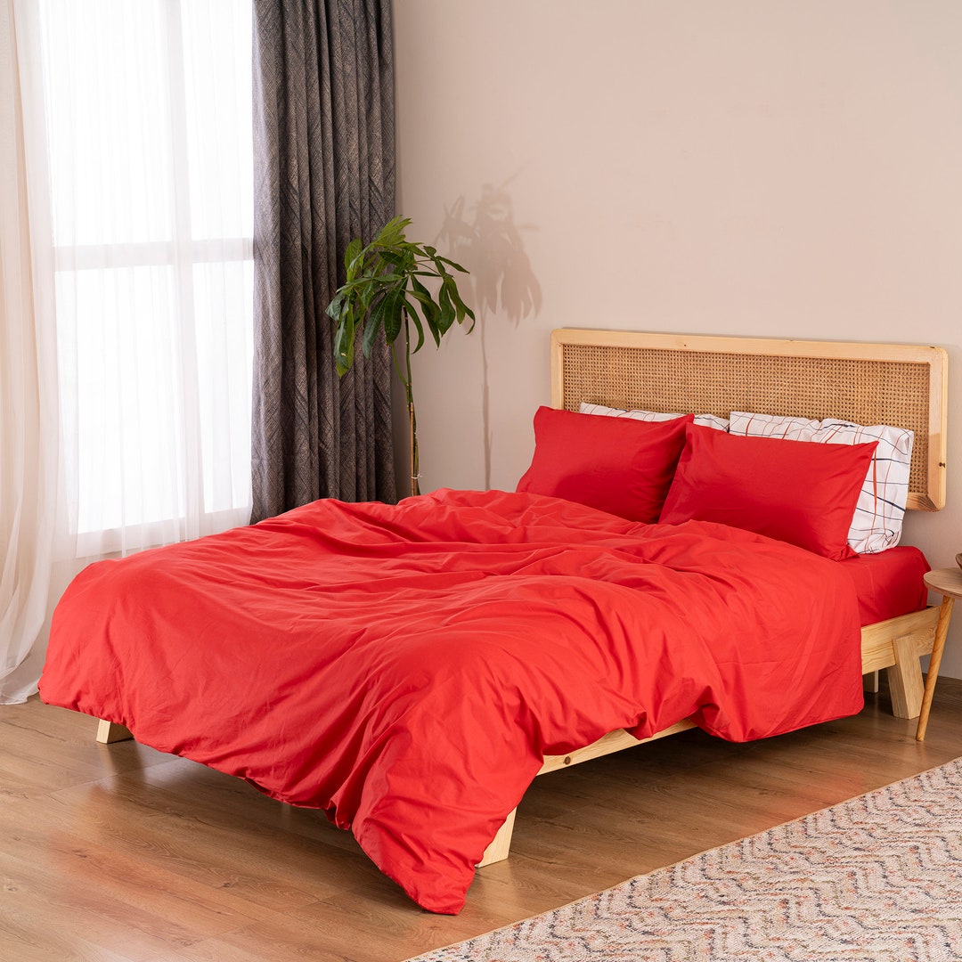 Premium Duvet Cover Solid Color Bedding Set Queen Full Duvet Etsy