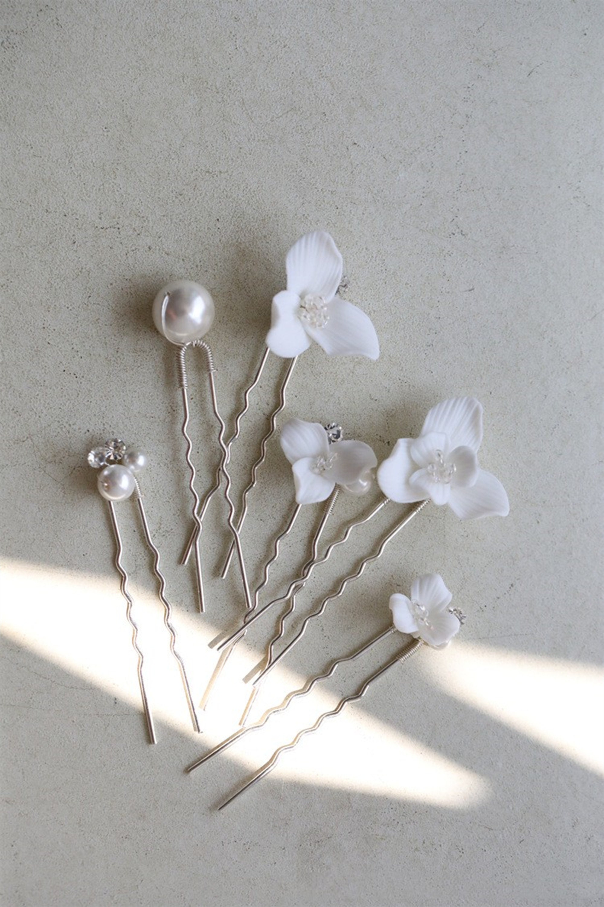 Iris Pearl Hairpin - Etsy