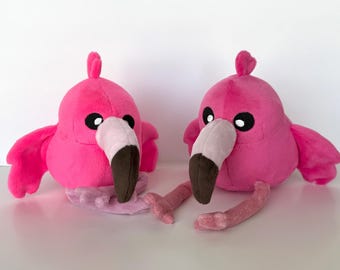 かわいいちびフラミンゴ鳥ぬいぐるみ - Etsy 日本