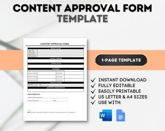 Design Approval Form Template for Graphic Design Projects Printable