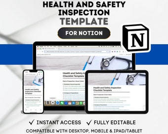 Notion Health and Safety Inspection Checklist: Workplace Safety Template
