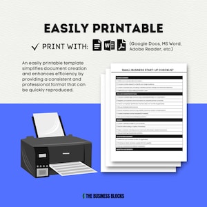 Small Business Start-Up Checklist Template Business Launch Checklist New Business Checklist Startup Planning Template Small Business Guide image 6
