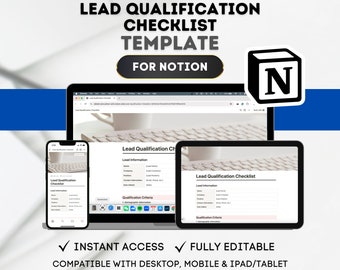 Notion Checklisten-Vorlage für die Qualifizierung von B2B-Leads: