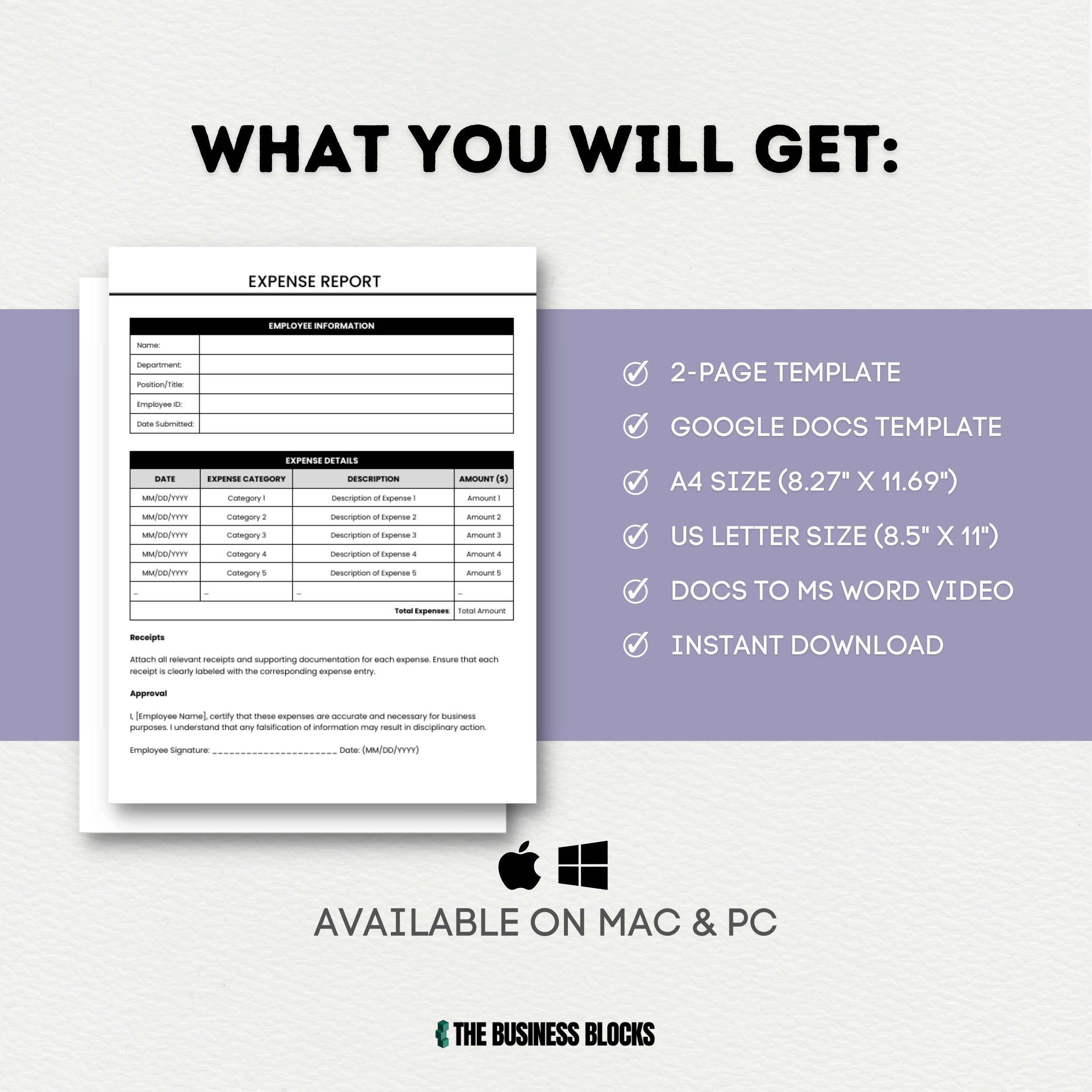 Expense Report Template Freelancer Expense Sheet Template Budget ...