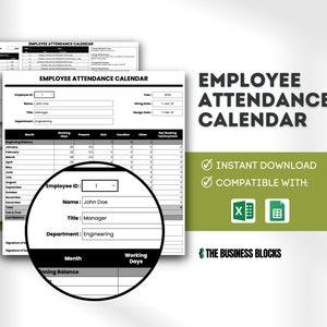 Employee Attendance Sheet Employee Absence Tracker Employee Attendance Template Google Sheet Attendance Database Excel Employee Manager