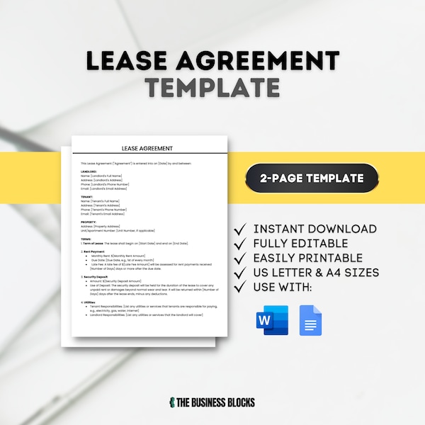 Generic Contract Template Etsy Generic Contract Template Etsy