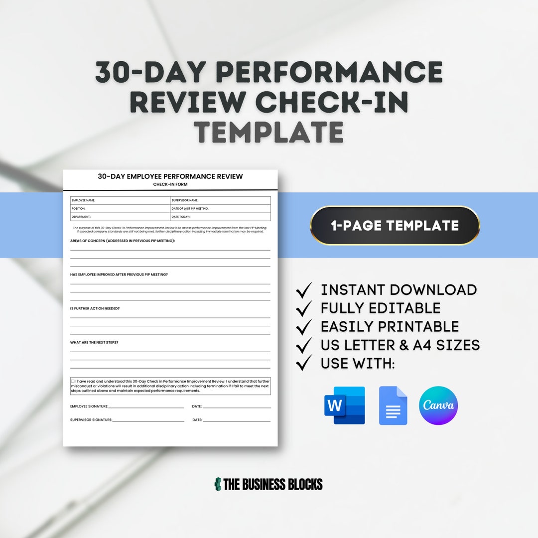 Employee Review Performance Review Template Employee Evaluation Form 30