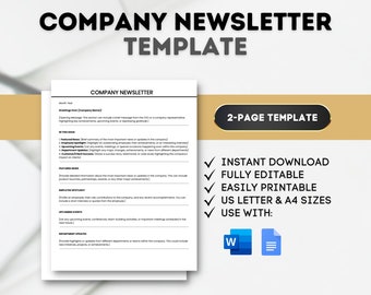 Company Newsletter Template Customizable Business Newsletter Template Corporate Newsletter Samples Newsletter Format for Organizations