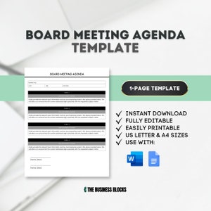 Meeting Agenda Template Meeting Notes Template Printable Meeting Planner Docs Meeting Action List Meeting Minutes Template Note Taking
