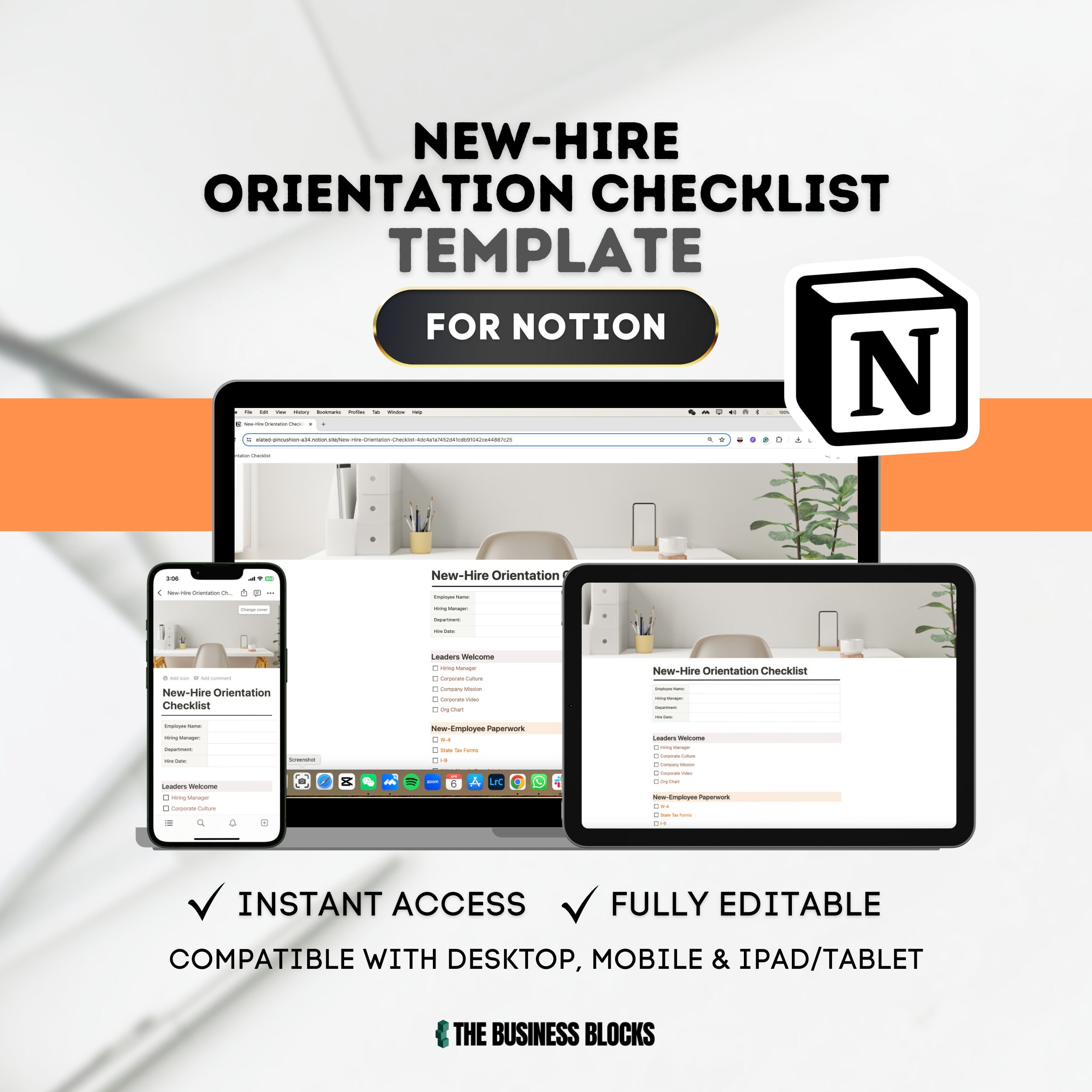Notion New Hire Orientation Checklist Template (digital Download) - Etsy