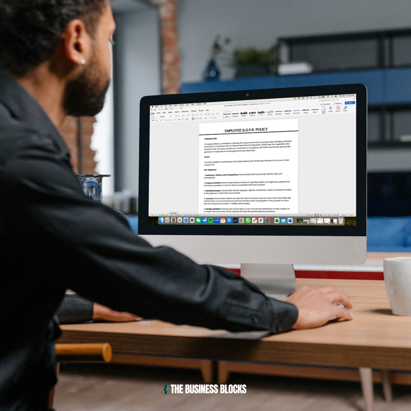 Employee GDPR Policy Template Data Privacy Compliance (digital