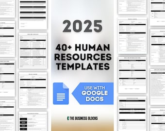 HR Templates Basic Bundle: 40+ Google Docs HR Forms (US Letter)