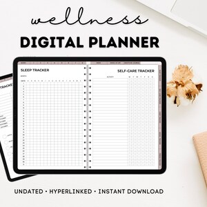 Wellness Planner Period Tracker Mood Tracker Journal Mood Journal Goodnotes 2023 Habit Tracker Ipad Self Care Checklist Wellness Journal