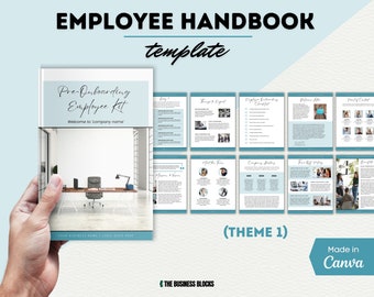 Employee Handbook Onboarding Template Employee Instructions Template Welcome To The Team Booklets Hiring Template Employee Welcome Packet