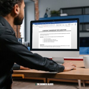 Computer Declaration Official Design Content Ownership Declaration Template: Copyright Agreement (digital ...