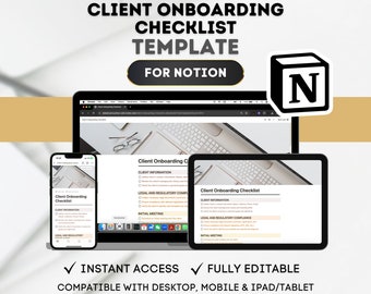 NOTION Client Onboarding Checklist Template Customer Onboarding Process for Notion Client Onboarding Steps Notion Client Onboarding Guide