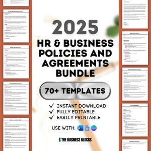 Human Resources Policies and Agreements Templates HR Policy Templates Employment Policy Templates Workplace Agreements Employment Contracts