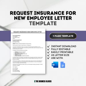 Request Insurance for New Employee Letter Template New Employee Insurance Request Request Insurance Letter Employee Insurance Coverage