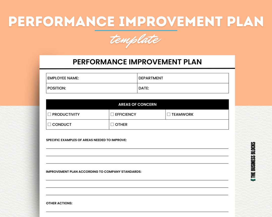 Performance Improvement Plan Template PIP Editable Etsy performance-improvement-plan-template-pip-editable-etsy