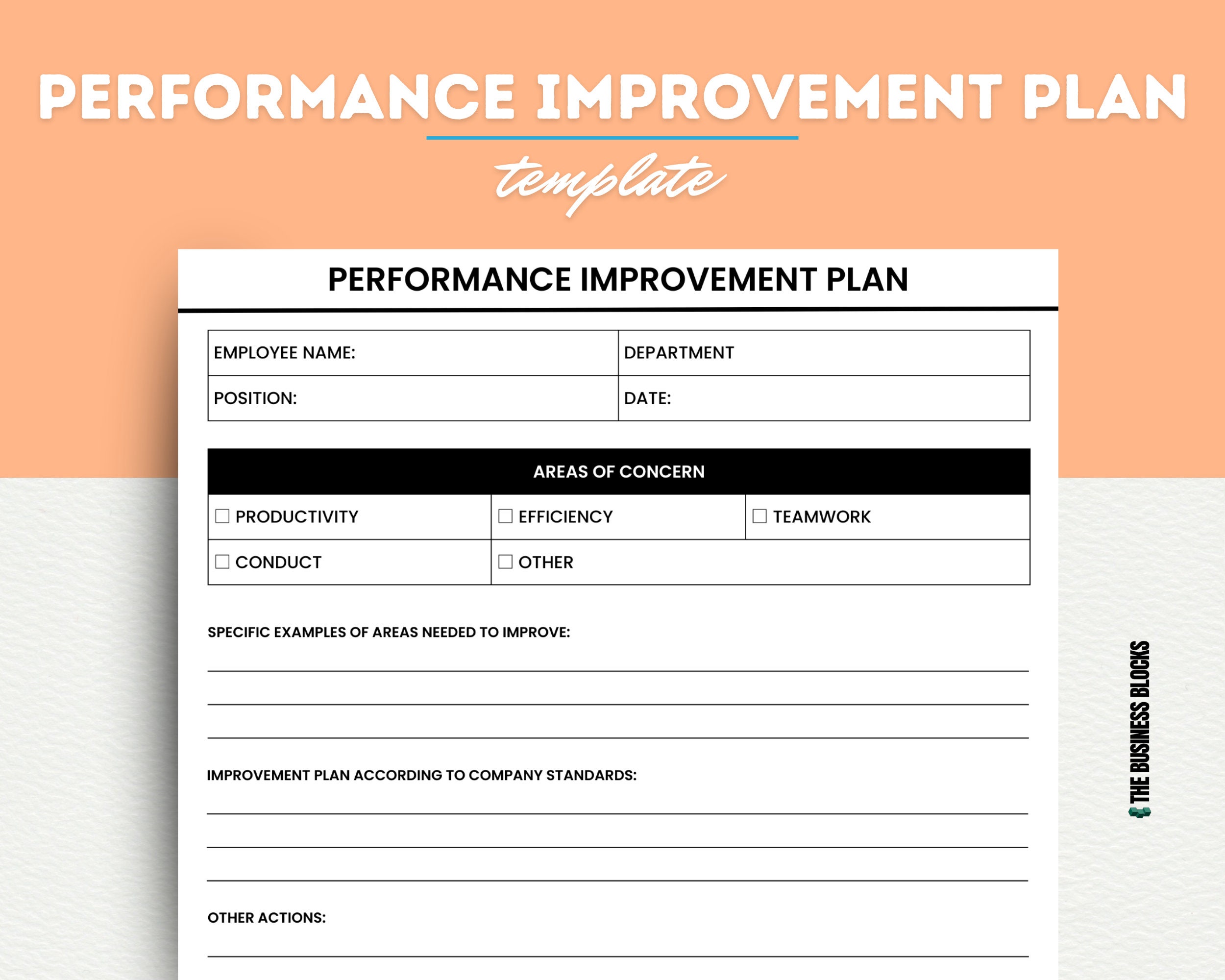 performance-improvement-plan-template-pip-editable-etsy