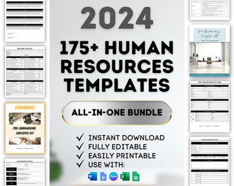 Human Resources Templates HR Forms Employee Onboarding Template HR Documents Employee Handbook New Employee Training HR Dashboard