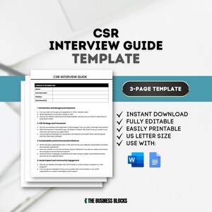 Sjabloon MVO-interviewgids: maatschappelijk verantwoord ondernemen (digitale download)