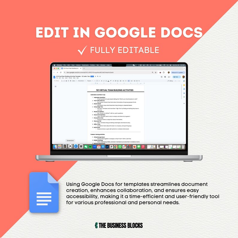 50 Virtual Team Building Activities Template (google Docs & MS Word) - Etsy