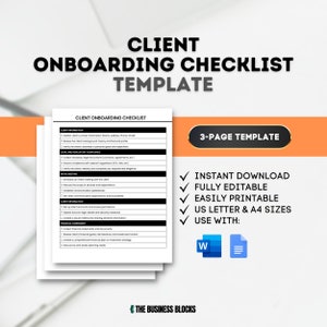 Client Onboarding Checklist Template Customer Onboarding Process Client Onboarding Steps Small Business Templates Client Onboarding Guide