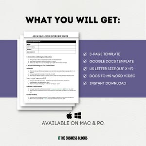 Java Developer Interview Guide Template (Google Docs, MS Word) image 8