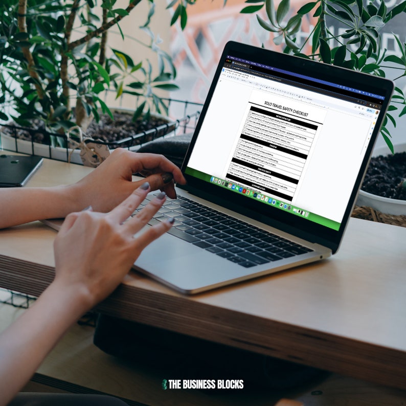 Solo Travel Safety Checklist Template: Editable Travel Tips (Digital Download) image 3
