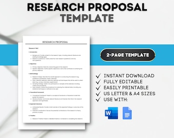 Research Proposal Template Academic Proposal Professional Research Writing Guide Scholarly Proposal Format Template Proposal Outline Tool
