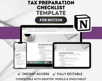 NOTITIE Checklist sjabloon belastingvoorbereiding: belastingaangifte