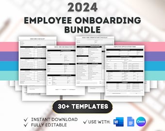 Onboarding Checklist Employee Onboarding New Hire Checklist Employee Application Form Training Checklist HR Template New Hire Forms