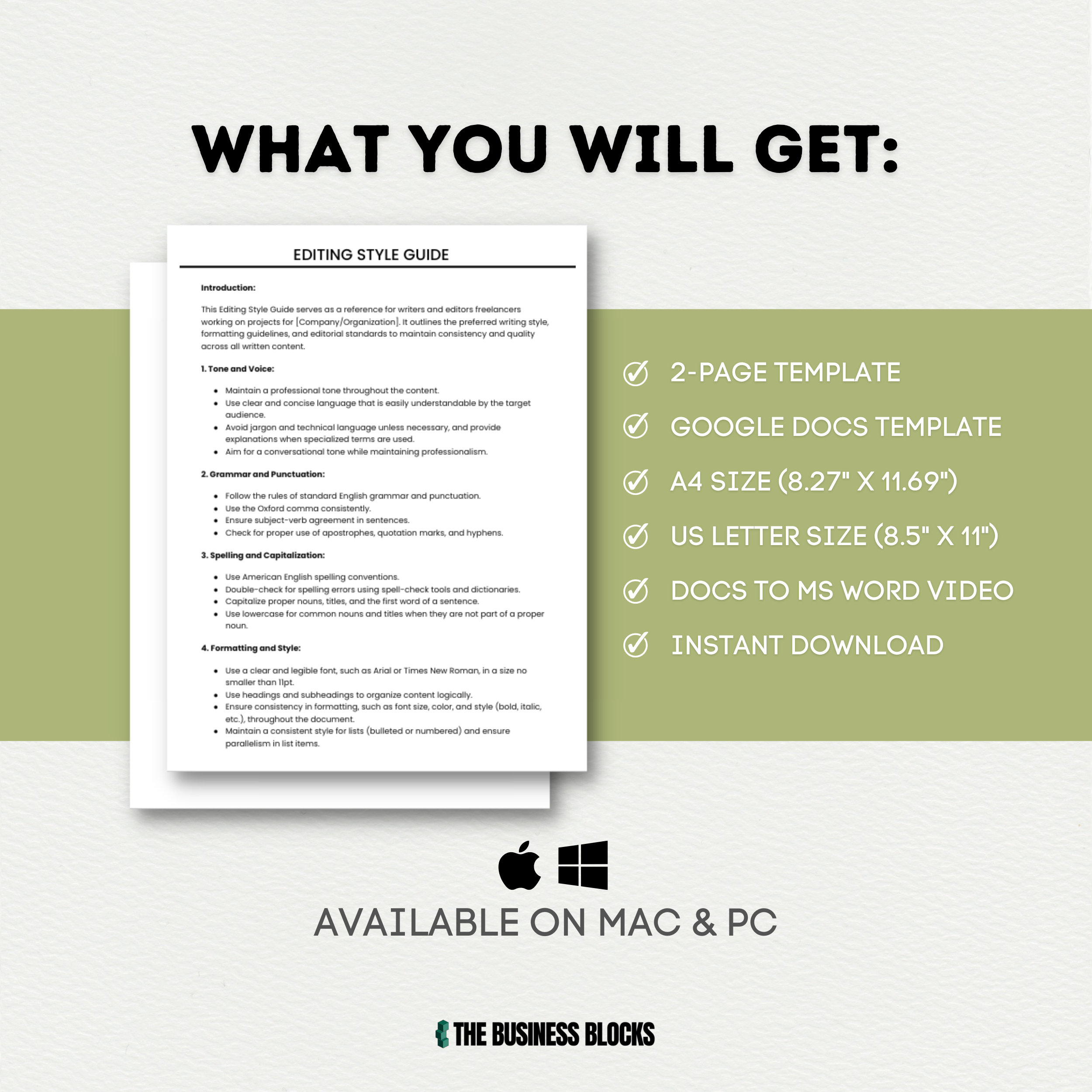 Editing Style Guide Template Editorial Style Guide Writing Guide ...