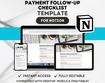 Plantilla de lista de verificación de seguimiento de pagos de NOTION