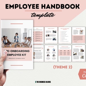Employee Handbook Template: Company Onboarding Welcome Packet (Canva)