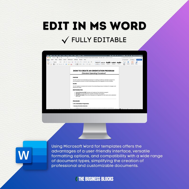 How to Create an Orientation Program SOP Template New Hire Orientation ...