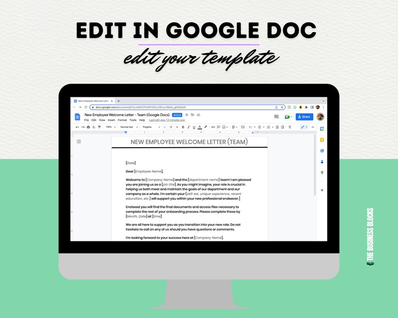 New Employee Welcome Letter Template: Editable Onboarding (canva ...