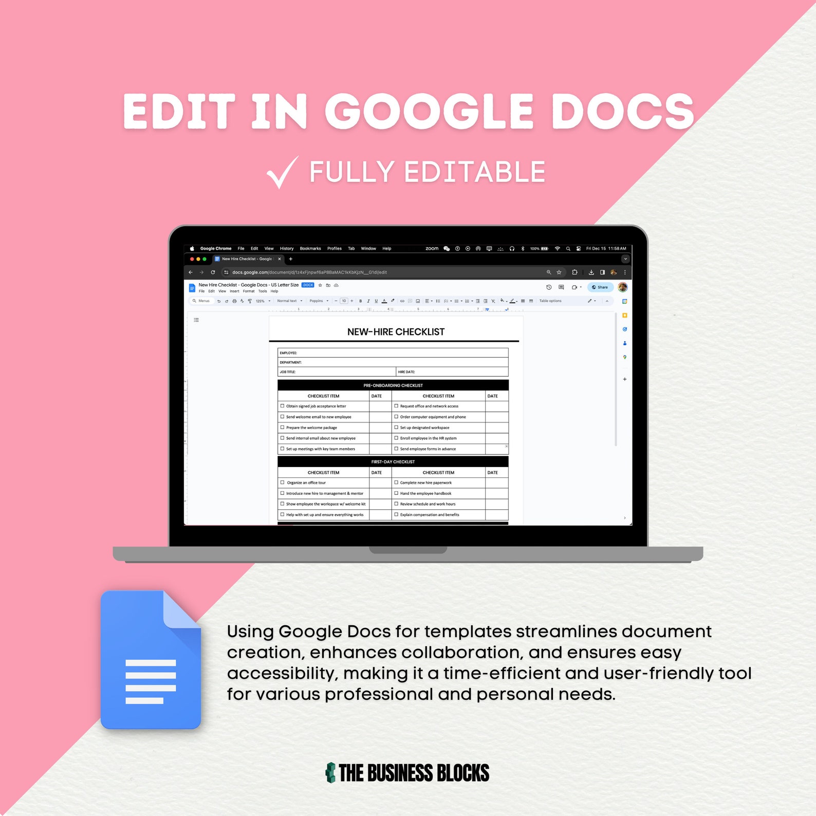 Employee Onboarding Template Bundle: New Hire Checklist (canva, Word ...