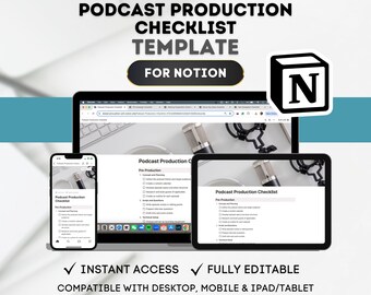 Notion Podcast Production Checklist Template: Episode Guide