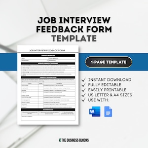 Plantilla de formulario de comentarios de entrevista de trabajo Plantilla de formulario de evaluación de entrevista de recursos humanos Formulario de evaluación de entrevista Encuesta de comentarios de candidatos