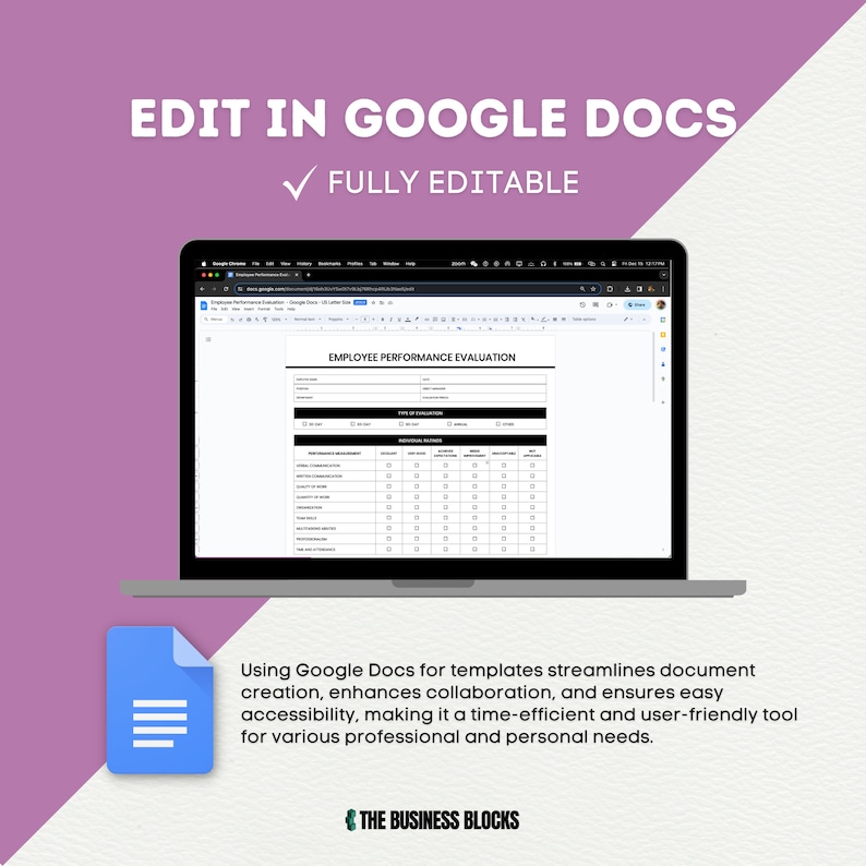 Employee Performance Review Forms Employee Evaluation Form Employee Feedback Performance Appraisal Template Employee Review Improvement Plan