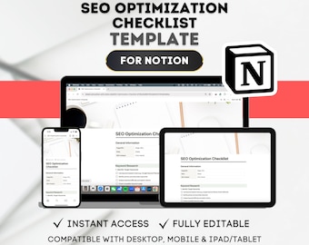 Notion SEO Optimization Checklist Template for Small Business