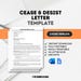 Cease and Desist Letter Template: Copyright Violation (digital Download ...