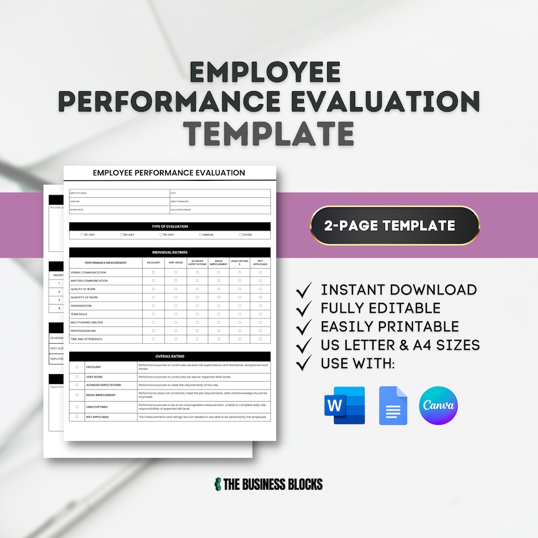 Employee Evaluation Template Employee Performance Review Template employee-evaluation-template-employee-performance-review-template
