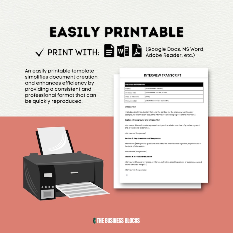 Interview Transcript Template Freelance Journalist Interview Template ...