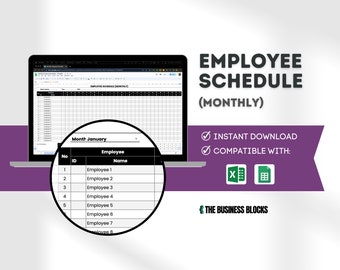 Employee Work Schedule Excel Template Monthly Employee Schedule Template Staff Schedule Google Sheet Employee Monthly Schedule Template