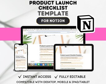 Notion Product Launch Checklist Template