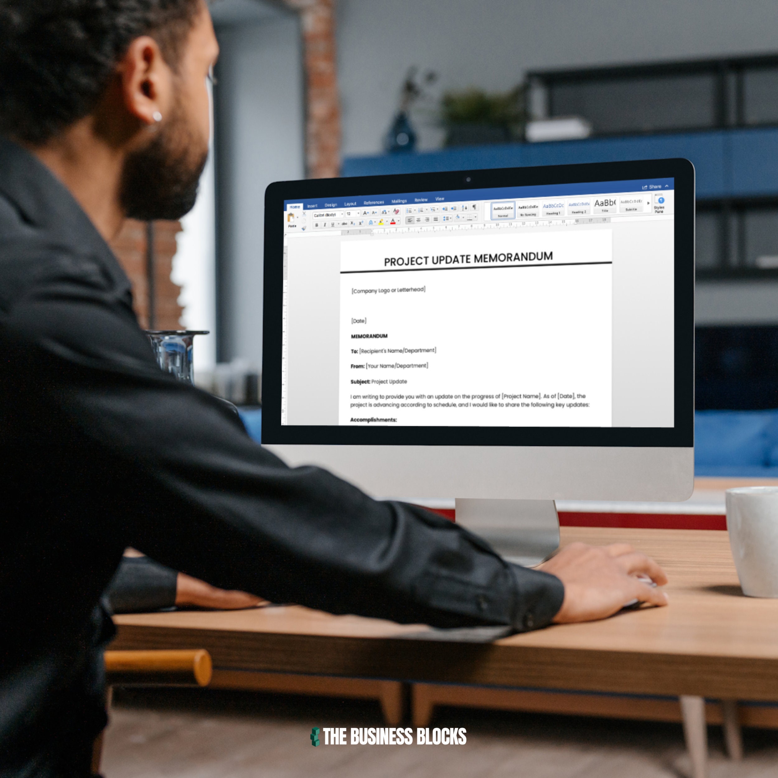 Project Update Memorandum Template Progress Report Memo Format Project ...